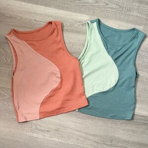 TWO Shein Funky Tank Tops Size Medium
